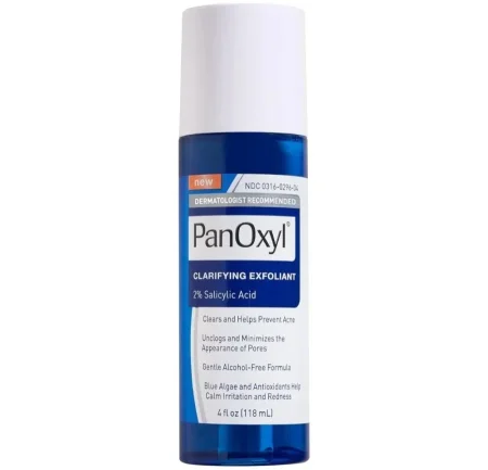 تونر منقي للبشرة 2٪ حمض الساليسيليك لحب الشباب من بانوكسيل - 118مل Panoxyl Exfoliating & Cleansing Lotion 2% Salicylic Acid 118 ml