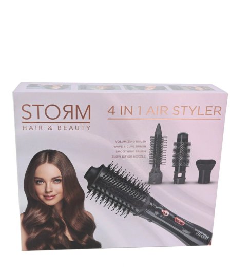 Storm 4-in-1 Facial Brush with Interchangeable Heads -STORM-فرشاة 4 في 1 لتصفيف الشعر