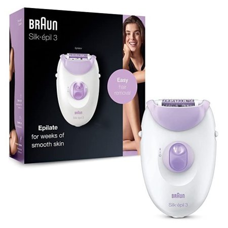 Braun, Silk-Epil 3 3-170 Electric Hair Removal Epilator-براون، ماكينة إزالة الشعر الكهربائية Silk-Epil 3 3-170