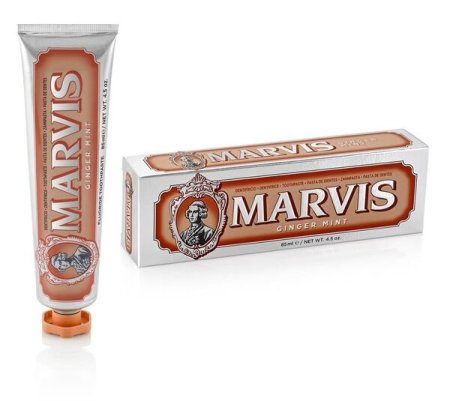Marvis Ginger Mint Toothpaste (75ml) – משחת שיניים מרוויס בטעם מנטה וג’ינג’ר (75 מ״ל)