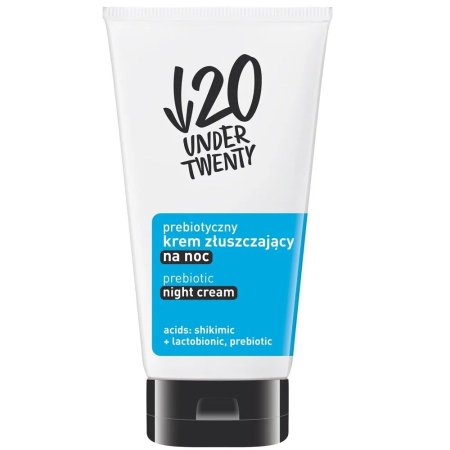 Under Twenty Anti! Acne Mattifying Probiotic Face Cream קרם פנים פרוביוטי ממצק ומפחית ברק מבית Under Twenty – קרם לילה פילינג